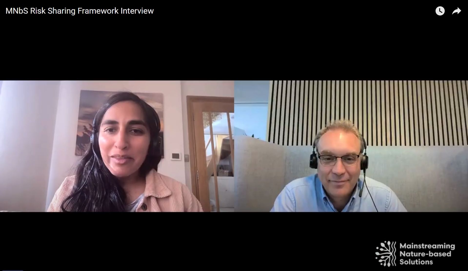 Risk Sharing Framework interview - Mainstreaming Nature-Based Solutions